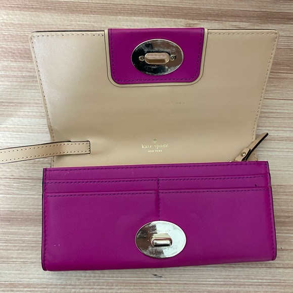 KATE SPADE NEW YORK Hampton Road Turnlock Mara Wallet Wristlet - Picture 5 of 7